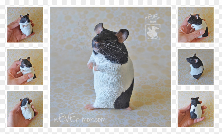 Hamster Art Rodent Sculpture Polymer Clay PNG