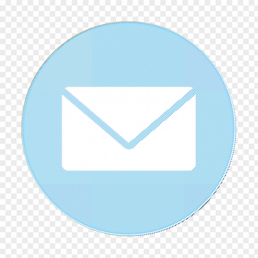 Logo Electric Blue Cercle Icon Email Envelope PNG