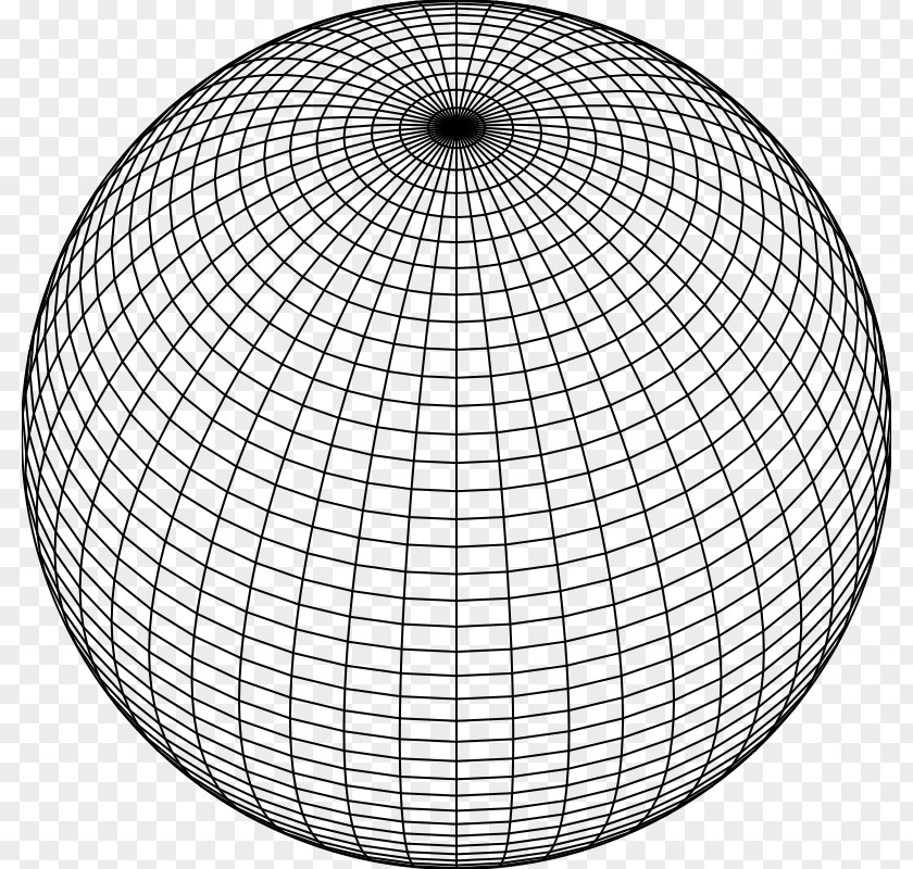 Line Sphere Grid PNG