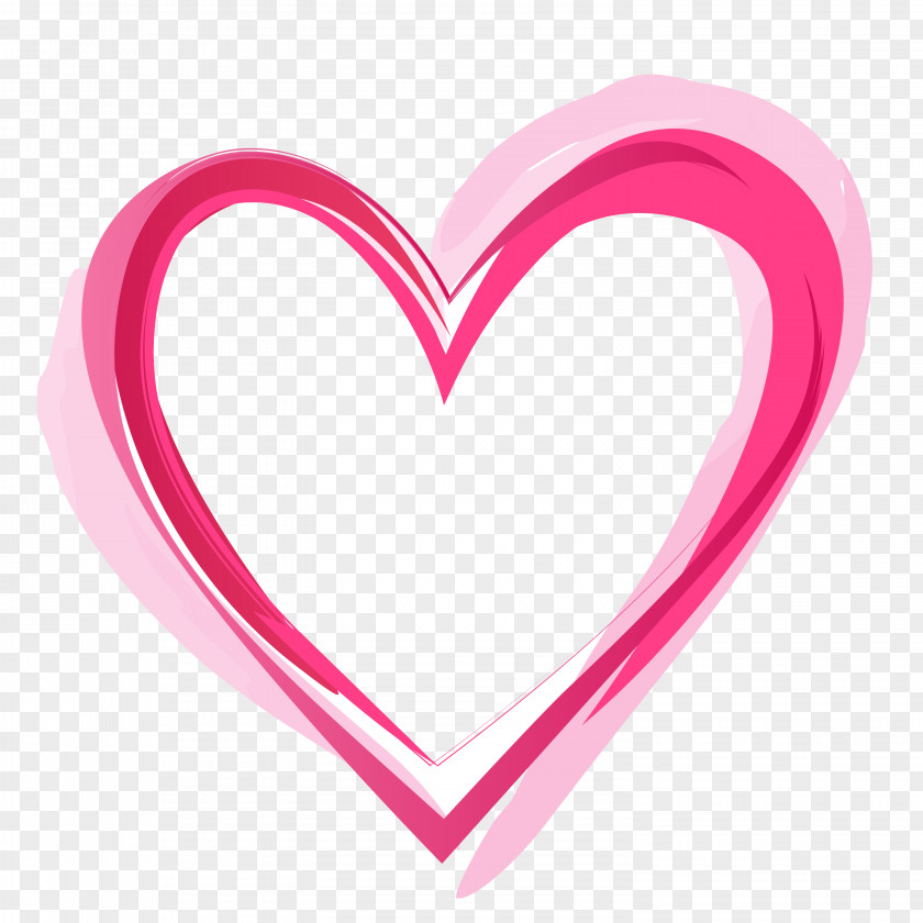 Pink Heart Pic Clip Art PNG