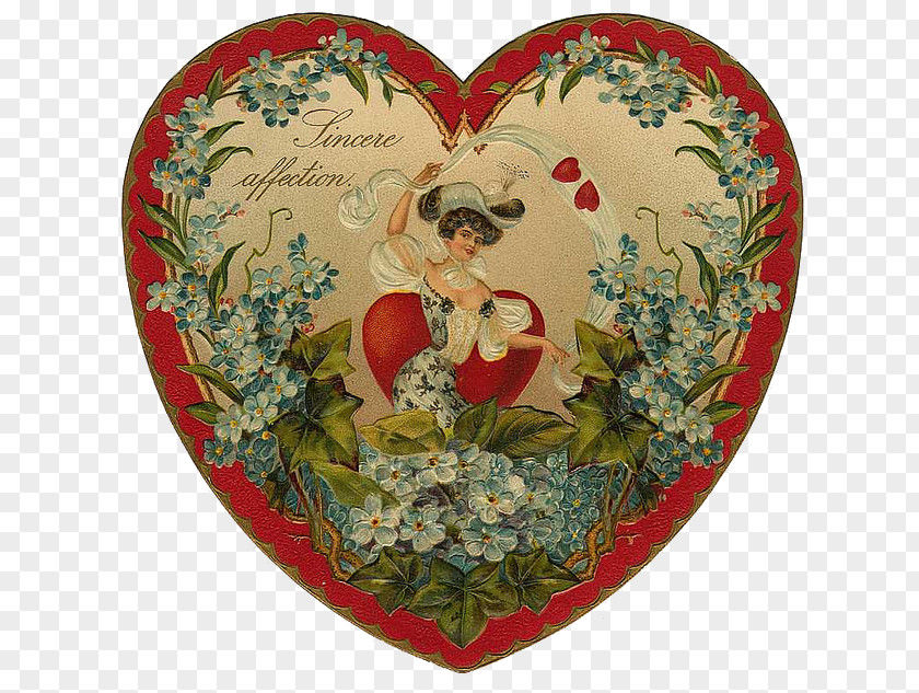 Valentine's Day 14 February Bokmärke Victorian Era PNG