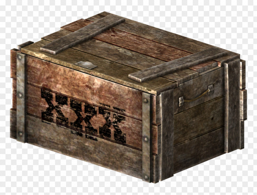 WOOD BOX Crate Fallout: New Vegas Wooden Box Dynamite PNG