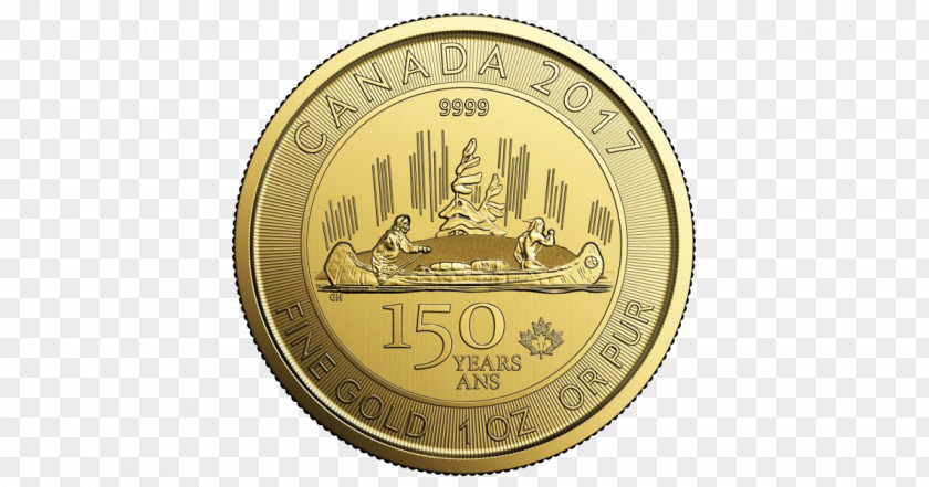 Canada 150th Anniversary Of Canadian Gold Maple Leaf Coin PNG