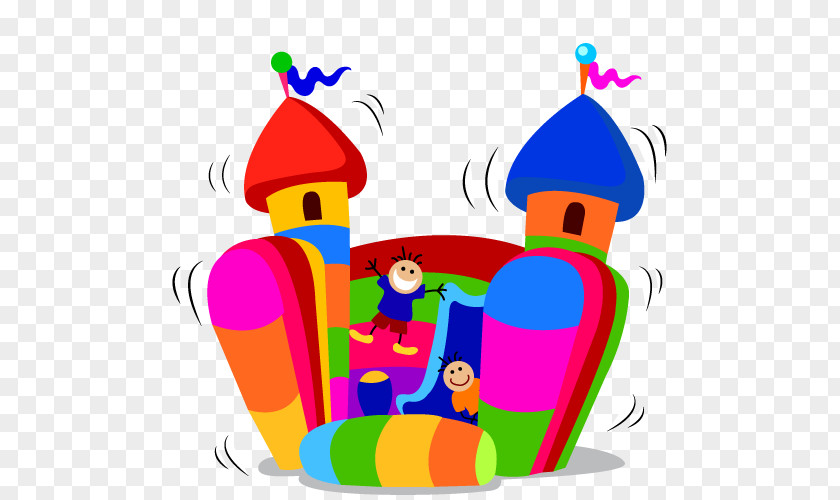 Castle Inflatable Bouncers Clip Art PNG