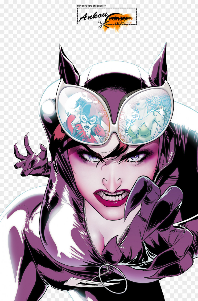 Catwoman Poison Ivy Batman Harley Quinn Gotham City Sirens PNG