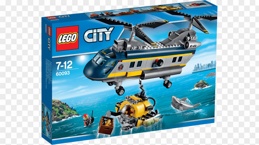 Helicopter Lego City LEGO 60093 Deep Sea PNG
