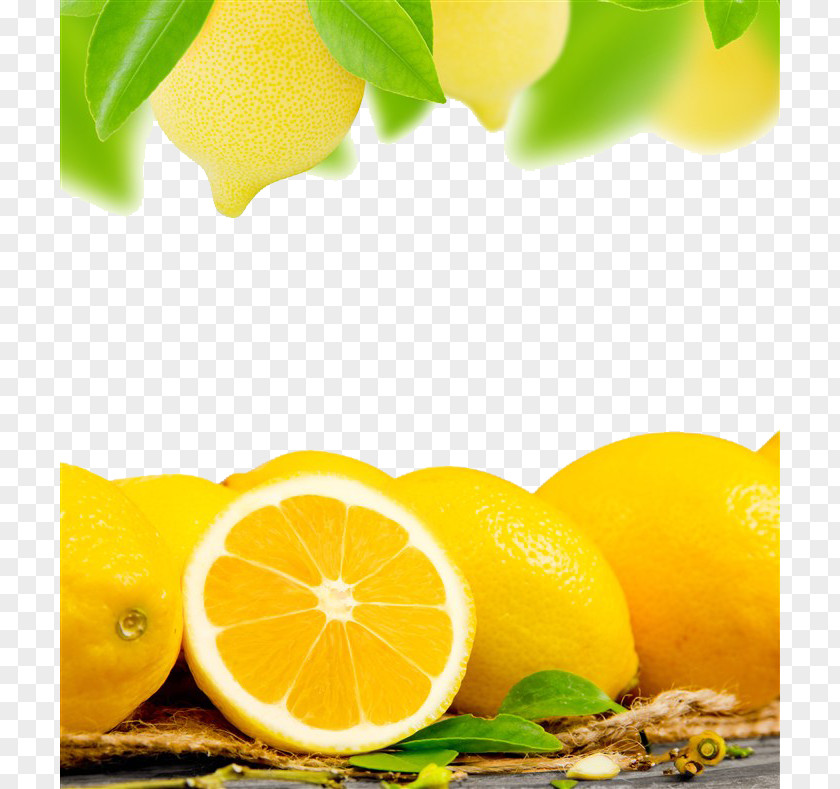 Lemon Picture Material Yellow Auglis Fruit Food PNG