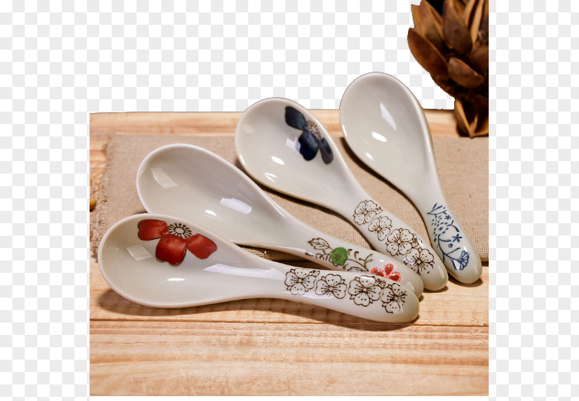 No. Stirring Spoon Jingdezhen Soup Ceramic Tableware PNG