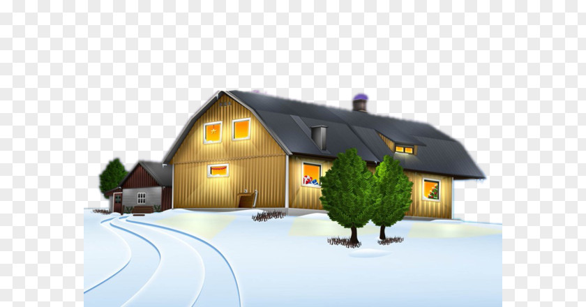 Norway Winter Cabin Desktop Wallpaper Christmas Day Santa Claus Animation Image PNG