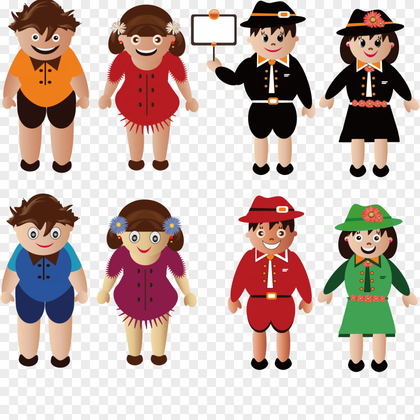 Children Vector Cartoon Child Drawing PNG