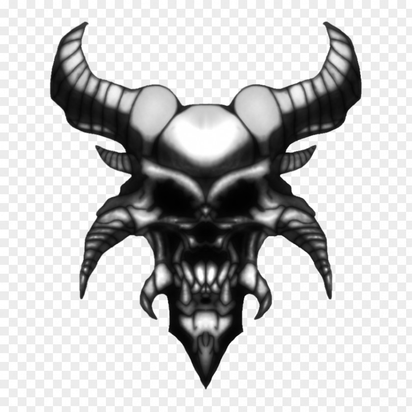 Demon Skull Symbol PNG Symbol, demon clipart PNG