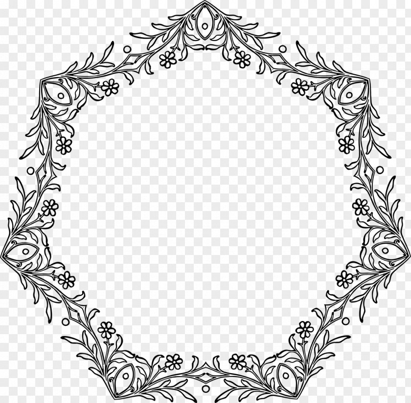 Design Picture Frames Floral Clip Art PNG