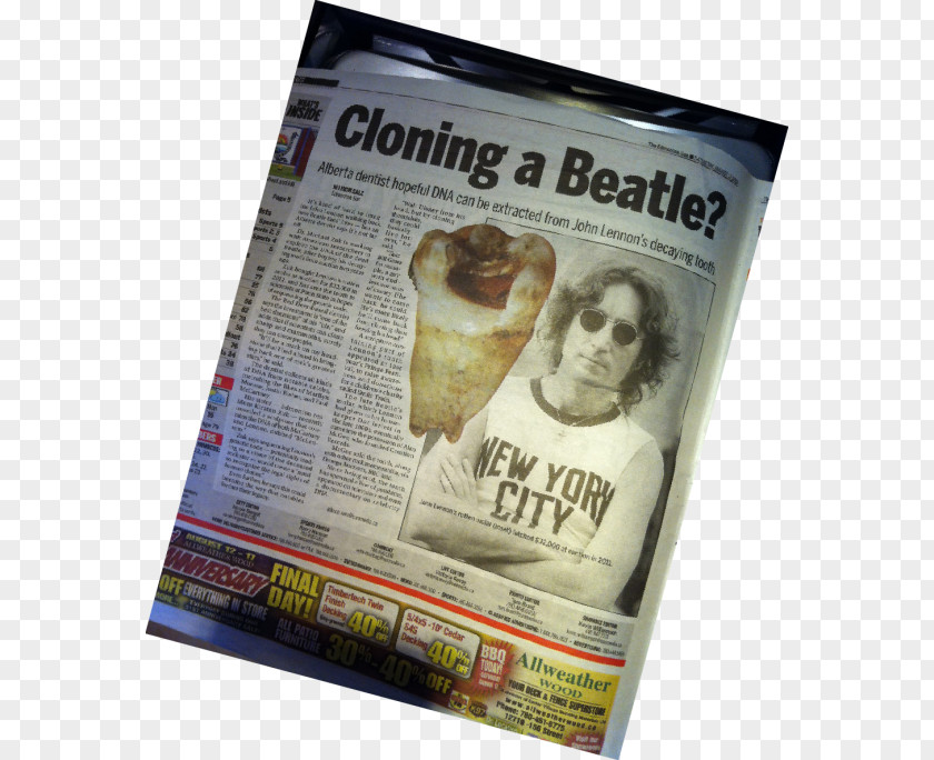 John A Carollo Dmd The Beatles Cloning More Popular Than Jesus Tooth Lennon Signature Box PNG