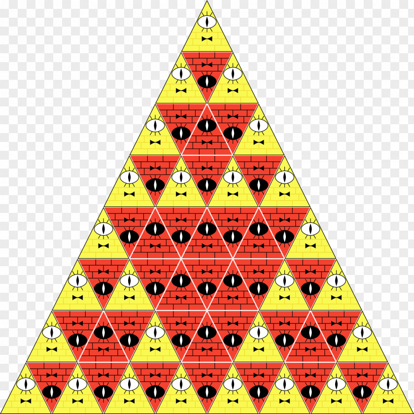 Triangle Sierpinski Bill Cipher 11 October PNG