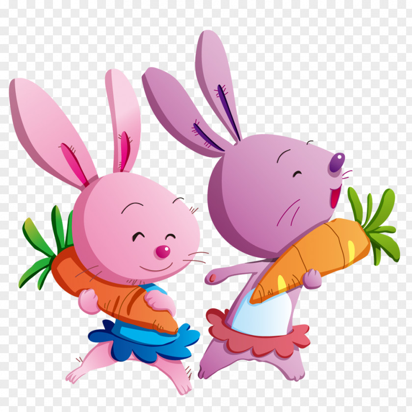 Cartoon Radish Clip Art Image Rabbit PNG