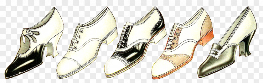 Fashion Border Vintage Clothing High-heeled Shoe Clip Art PNG