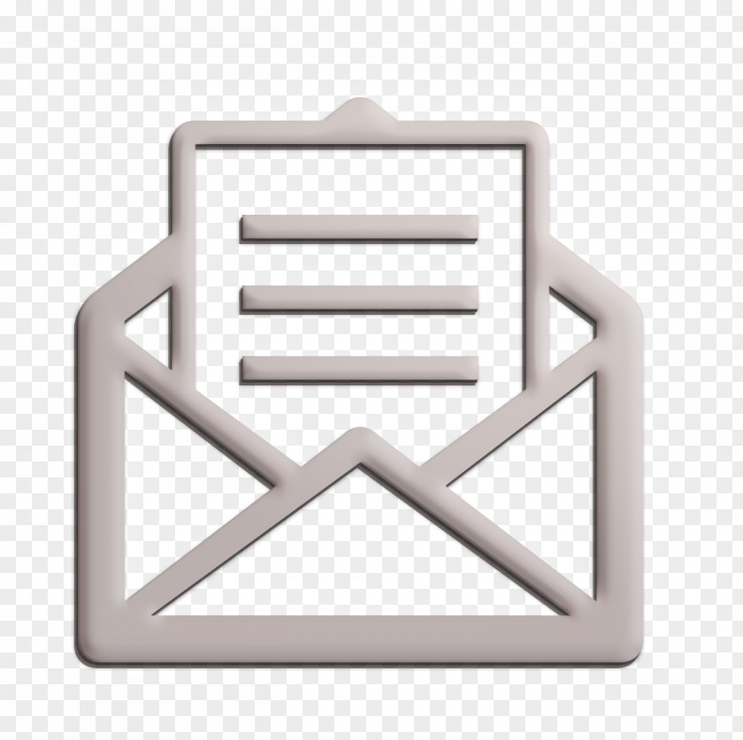 Metal Symbol Email Icon Inbox Letter PNG