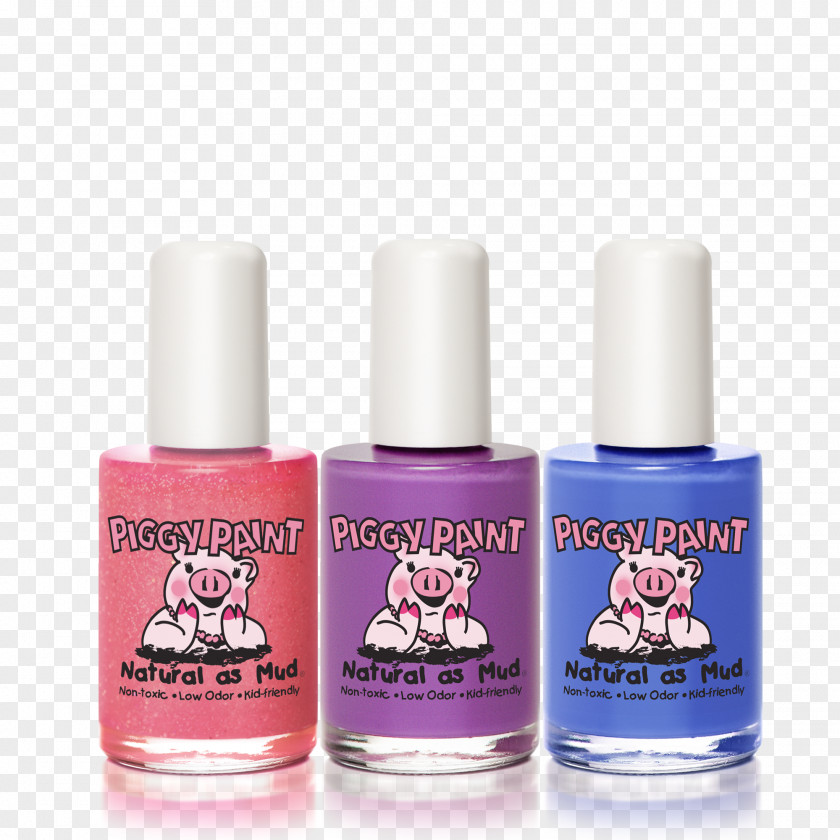 Nail Piggy Paint Polish Gift Set, Toe-Tally Fancy Mini Mani Kit PNG