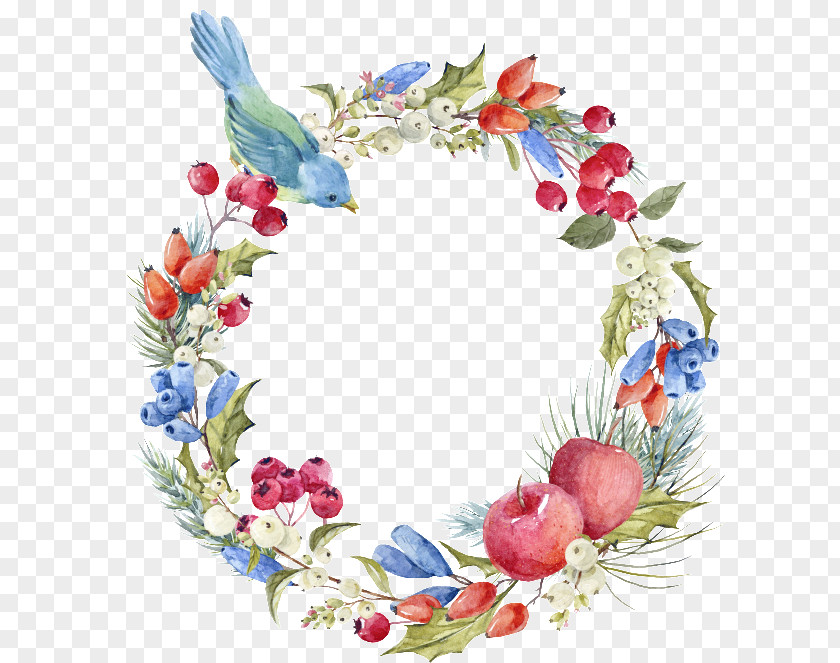 Painting Wreath Floral Design Watercolor Stock Photography Royalty-free PNG