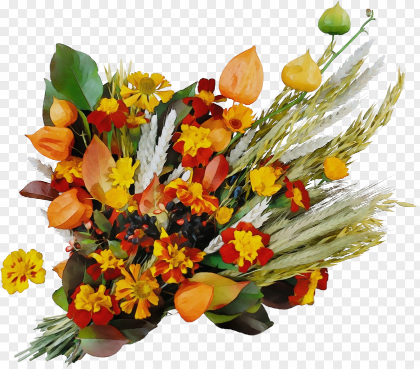 Artificial Flower Yellow Floral Design PNG