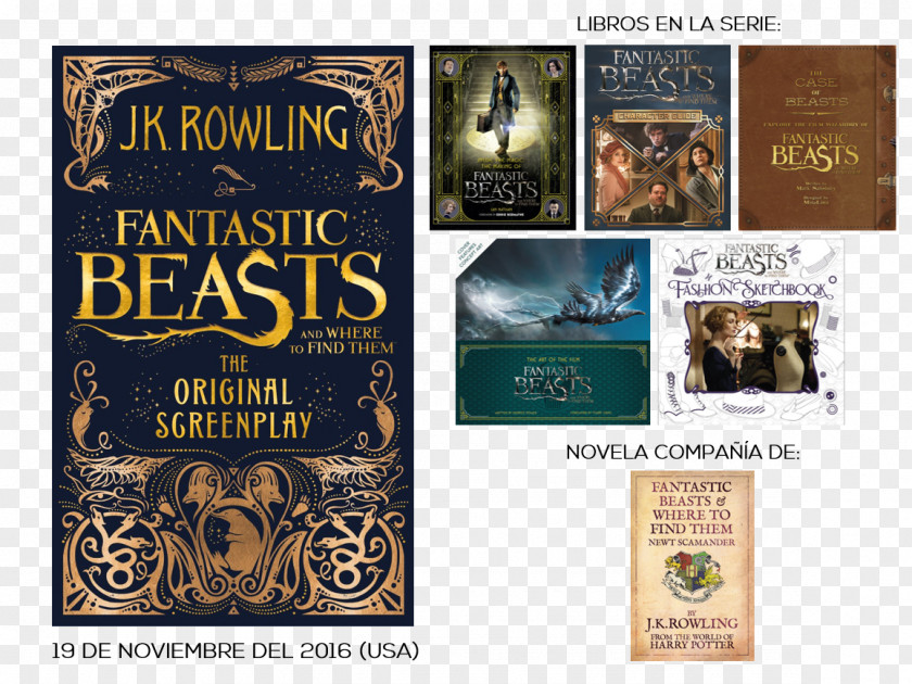 Book Fantastic Beasts And Where To Find Them: The Original Screenplay Jacob Kowalski Casual Vacancy Cuckoo's Calling PNG
