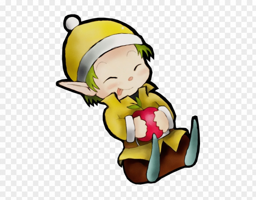Cartoon Character Created By Christmas Watercolor PNG