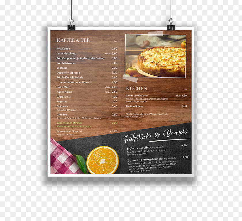 Menu Heading Recipe PNG