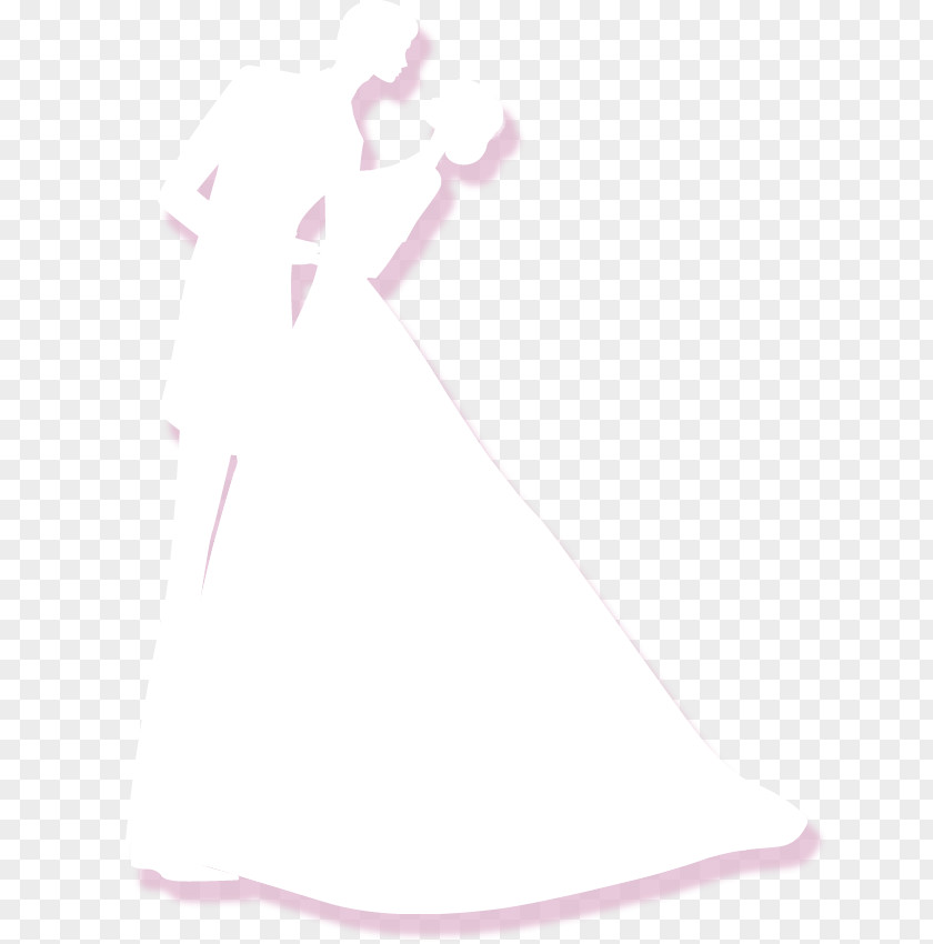 Wedding Dress Silhouette Invitation Bride Marriage PNG