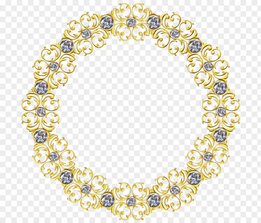 Bead Jewelry Making Gold Picture Frames PNG