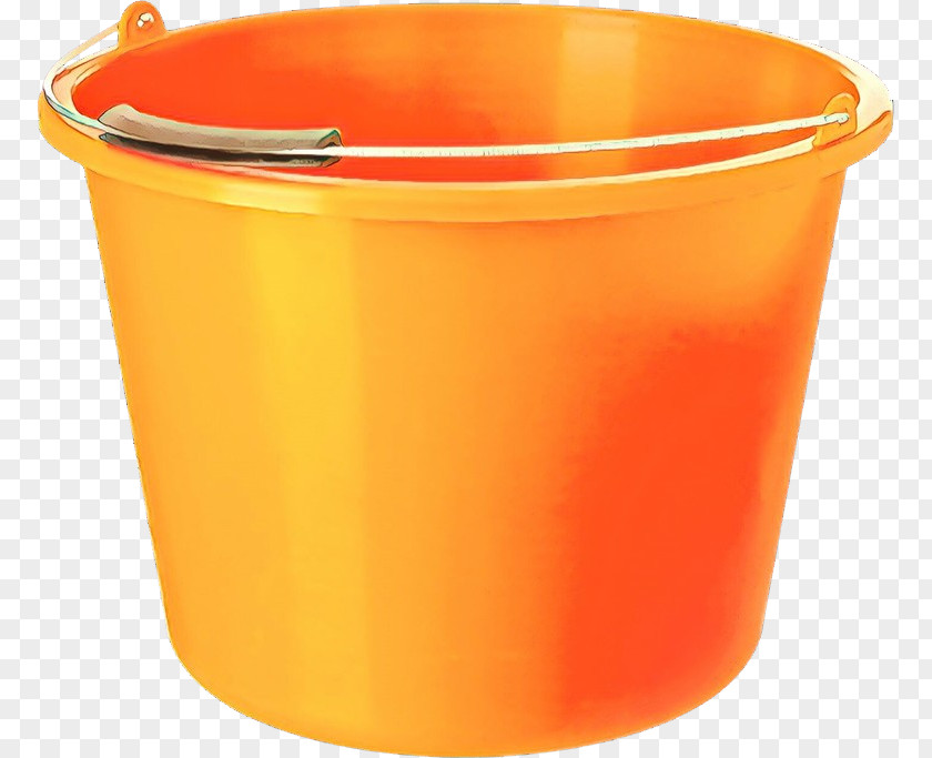 Cylinder Bucket Background Orange PNG