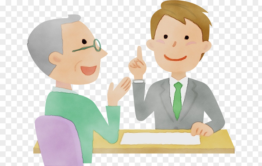 Happy Animation Cartoon Sharing Conversation Job Gesture PNG