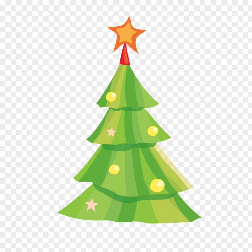 Painted Christmas Tree New Year Clip Art PNG