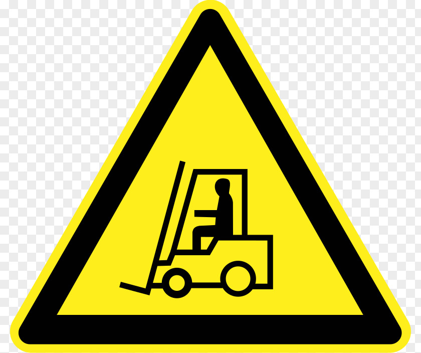 Safety Warning Signs Forklift Transport Clip Art PNG