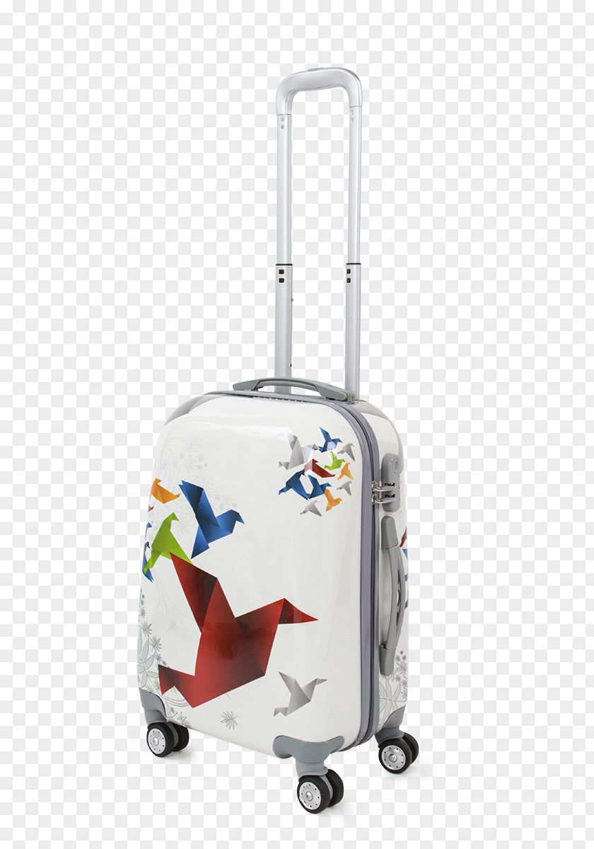 Suitcase Hand Luggage Baggage Origami Zipper PNG