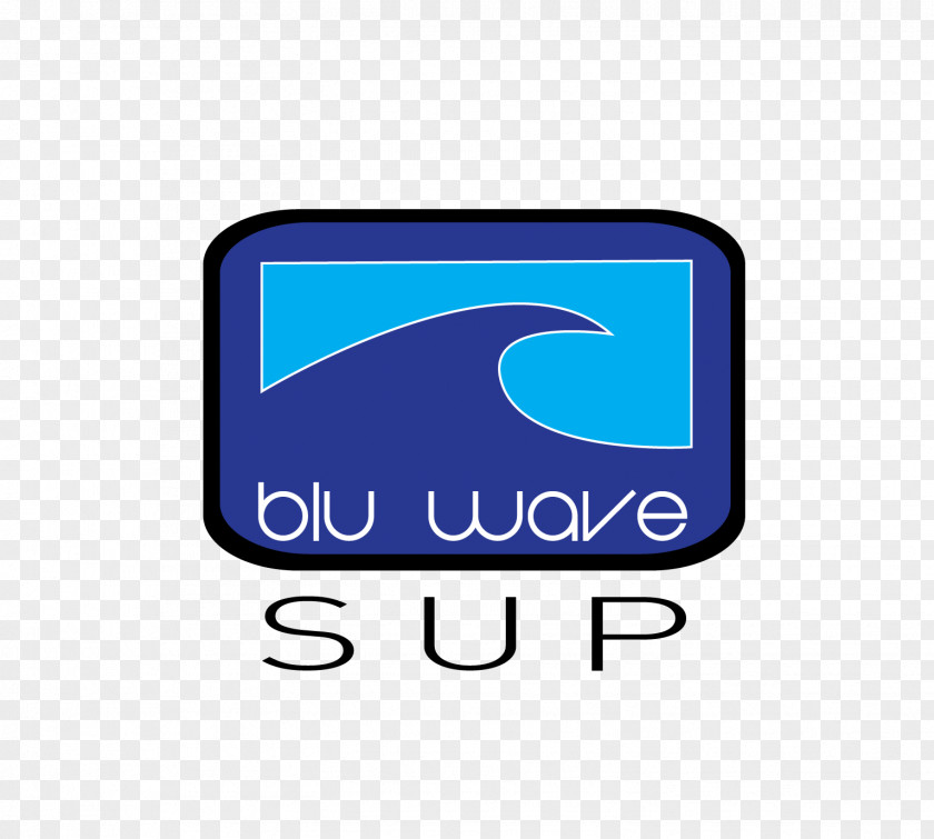 Wave Gold Blu Standup Paddleboarding Logo PNG