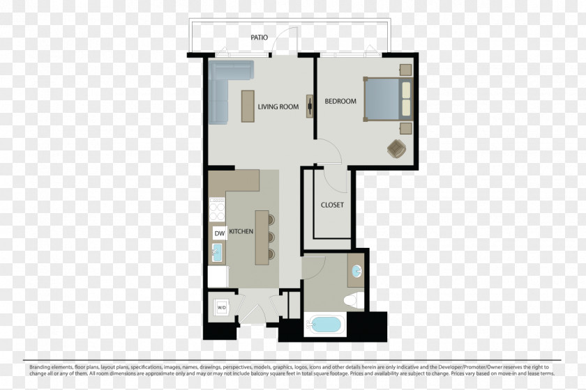 Apartment Mosso Floor Plan PNG