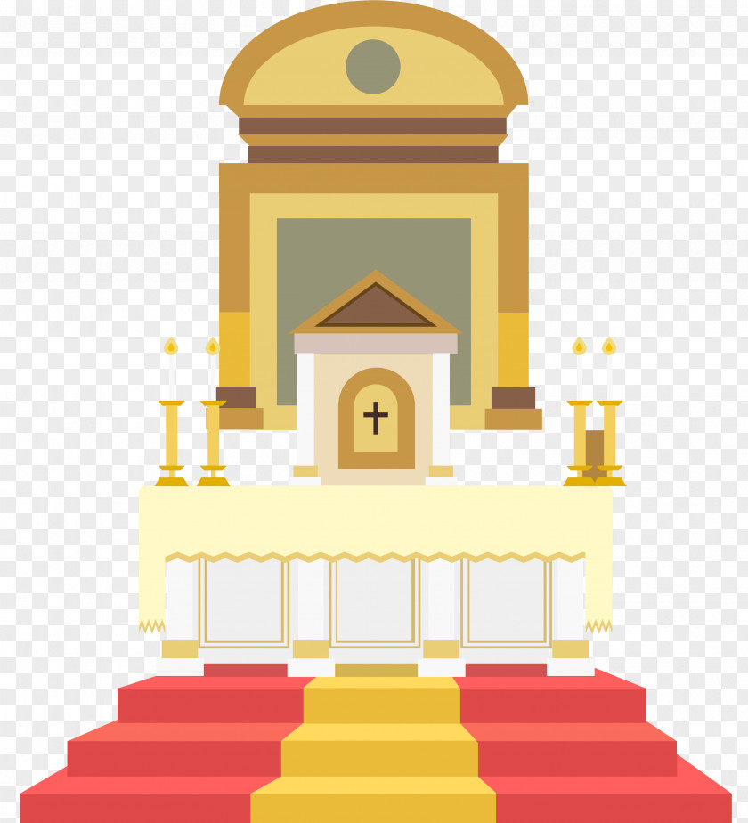 Church Prayer Station Altar In The Catholic Illustration PNG