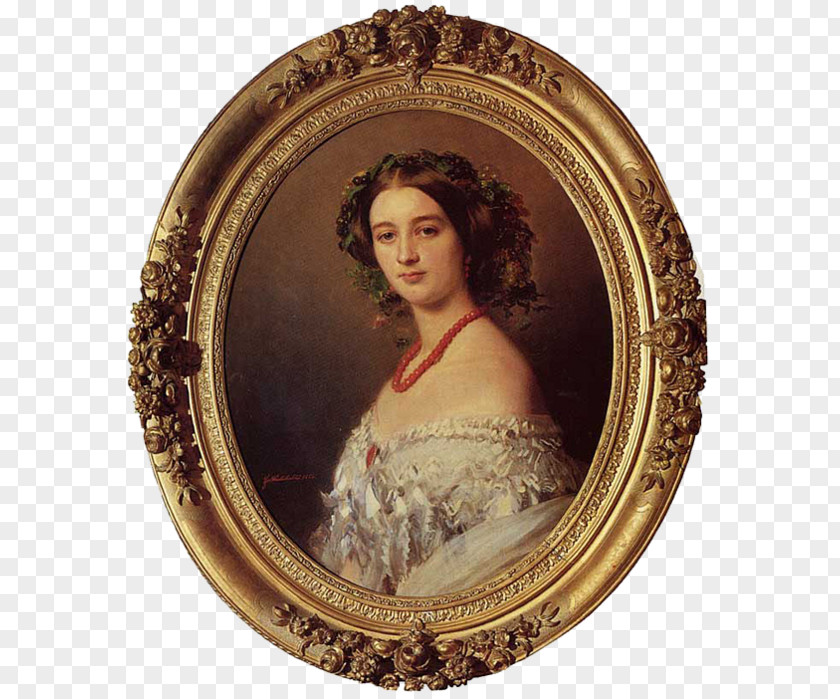 Princess Franz Xaver Winterhalter Maria Louise Of Wagram Murat Pauline Sandor, Metternich Portrait Baden PNG