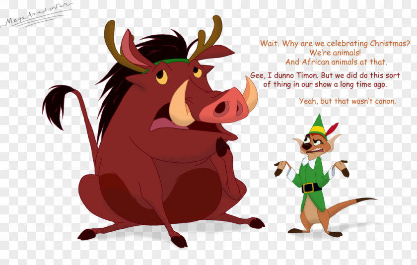 Reindeer Timon And Pumbaa DeviantArt PNG