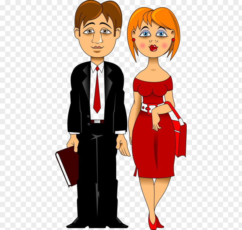 A Couple Cartoon Royalty-free Illustration PNG