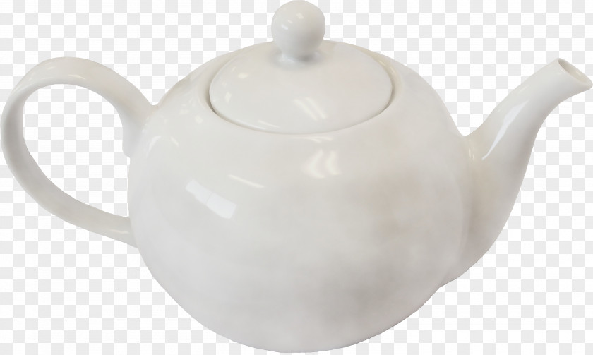 Dishware Porcelain Teapot Kettle Lid White Tableware PNG