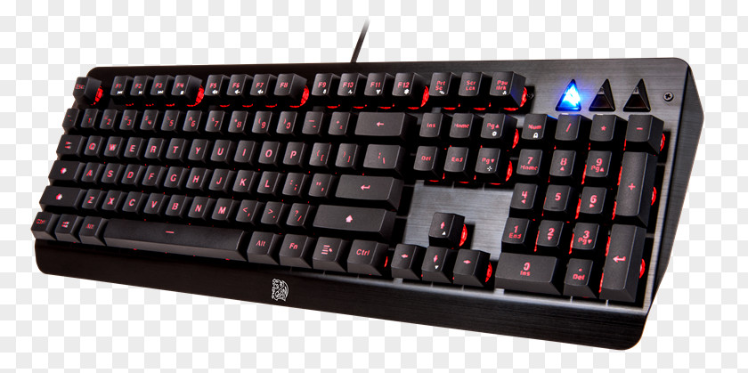 Gaming Keyboard Computer Keypad RGB Color Model USB TT ESports Challenger Edge Backlit Black Thermaltake PNG