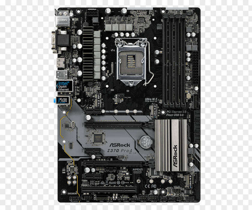 Intel LGA 1151 Motherboard ASRock Z370 EXTREME4 PNG