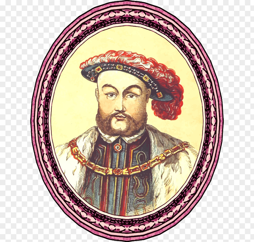 T-shirt Portrait Of Henry VIII England Clip Art PNG