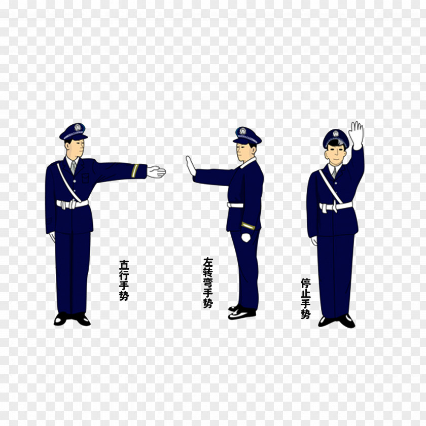 Detailed Description Of 3 Traffic Police Gestures Officer Parking Enforcement Gesture PNG