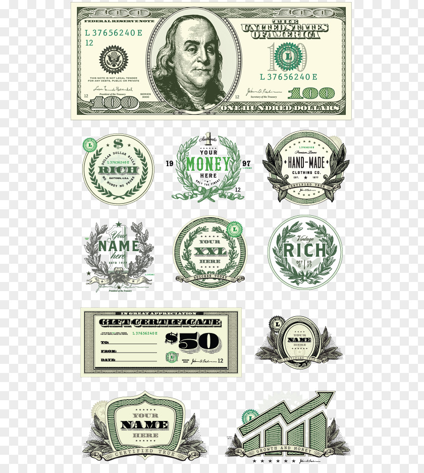 Dollar Bill Vector Graphics Image United States Money PNG