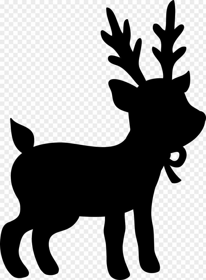 M Mammal Clip Art Reindeer Black & White PNG