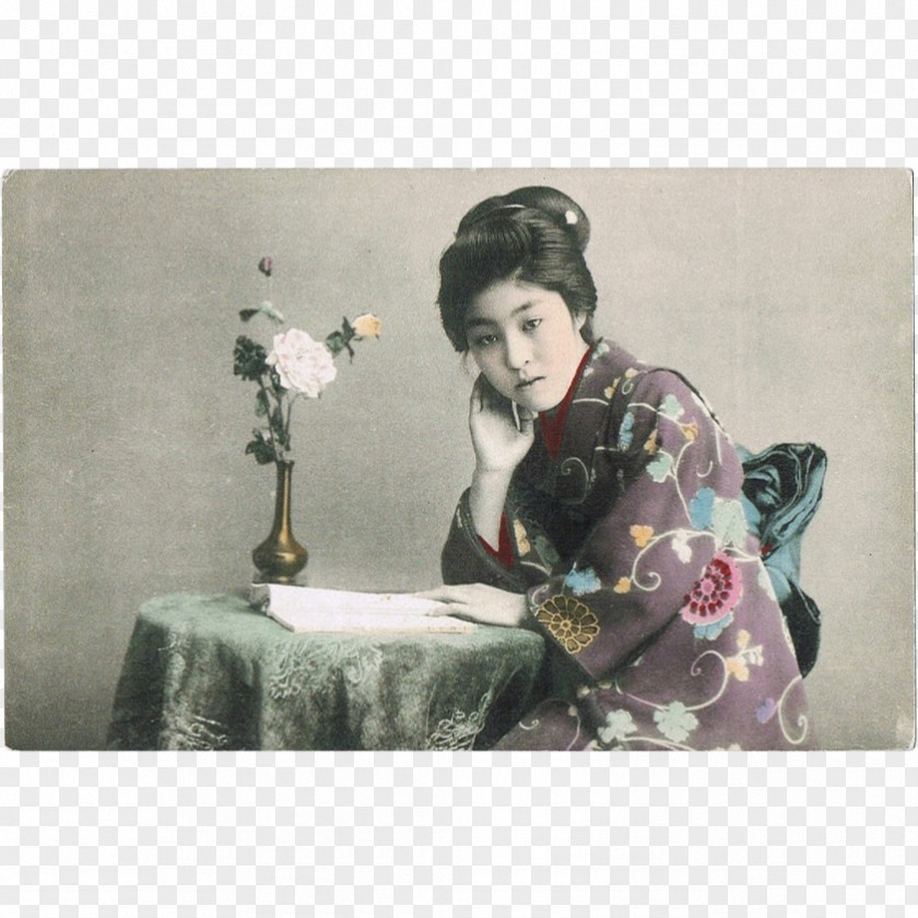 Painting Geisha PNG