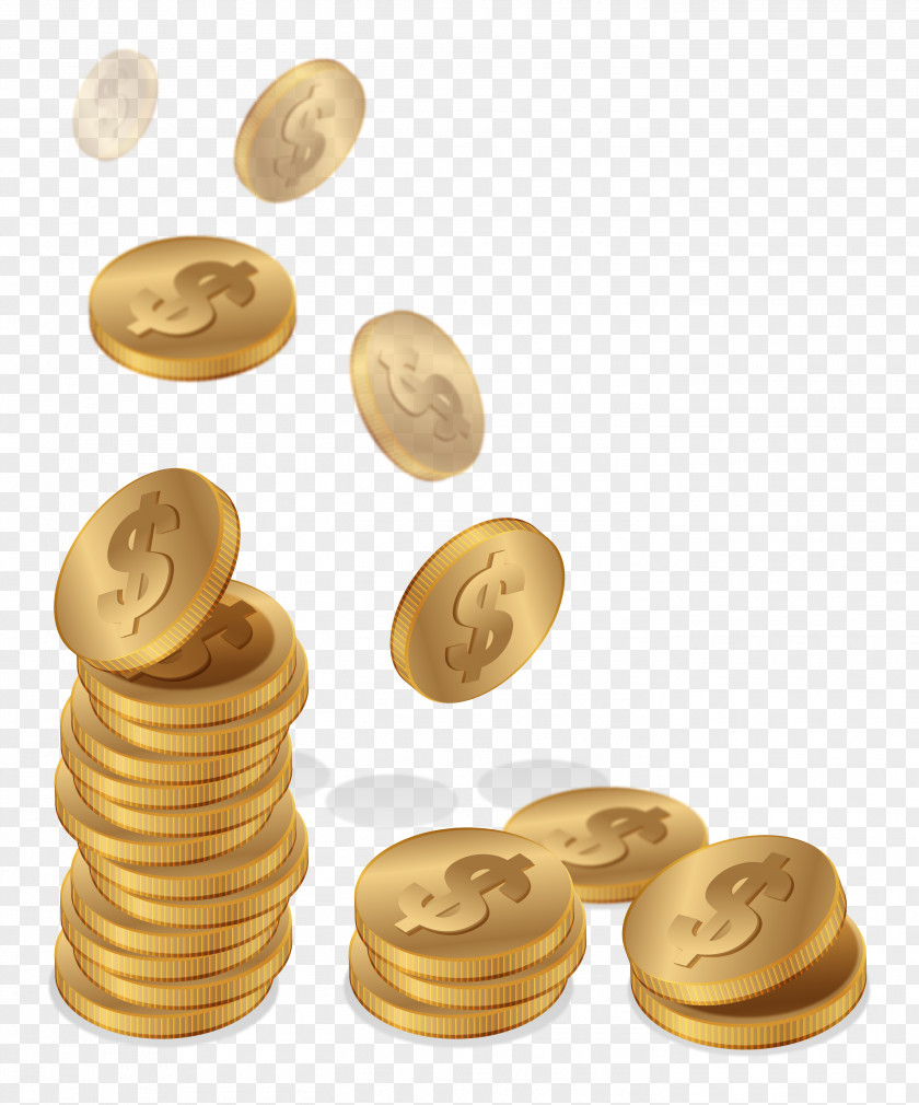 Vector Finance Currency Gold Coin Picture PNG