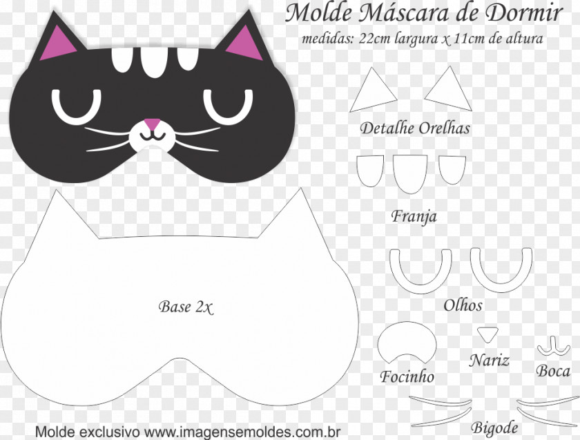 Cat Whiskers Molde Kitten Paper PNG